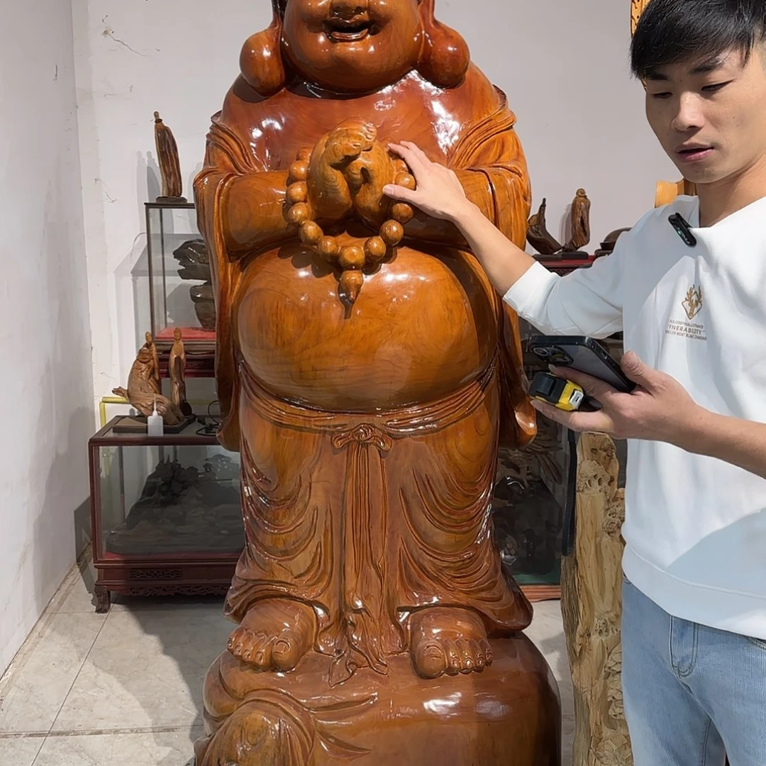 三***狼香樟木工艺品摆件包邮