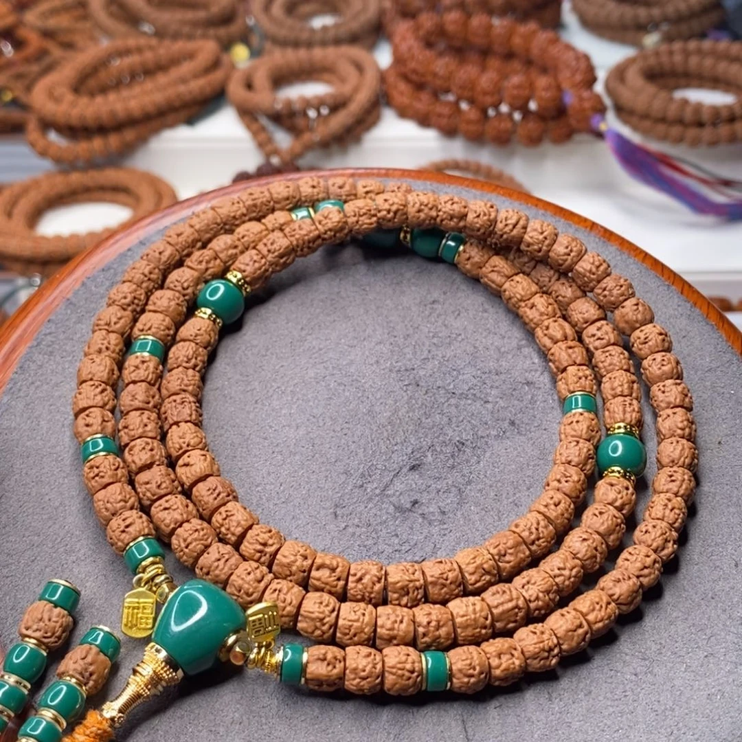 手串金刚菩提五爪金龙龙切佛手，尺寸8+