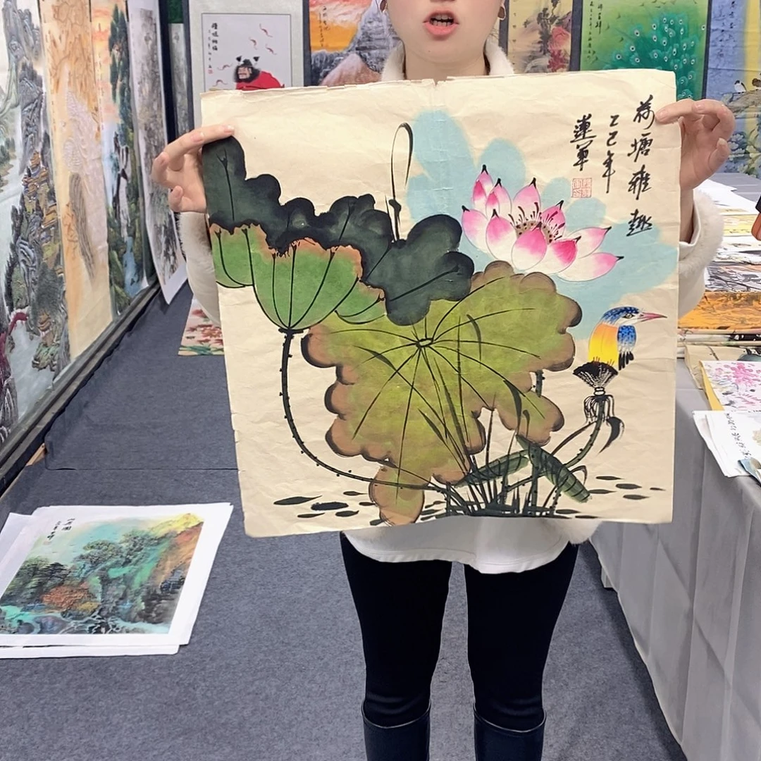国画国画手绘作品