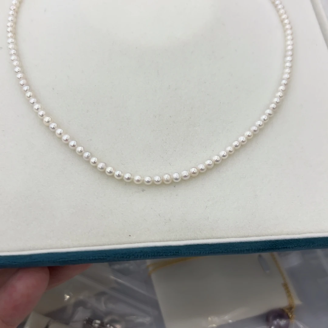 淡水珍珠颈饰银S925镶嵌700