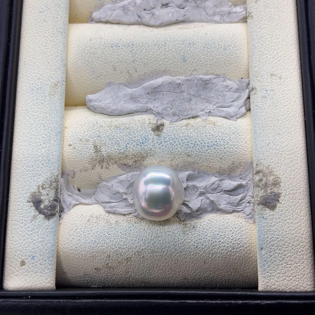 未镶嵌海水珍珠裸珠澳白强光路路通裸珠11.1mm