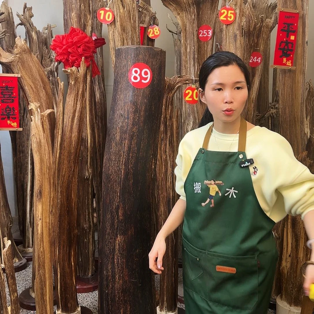 沉香木摆件天然沉香原木摆件➕底座