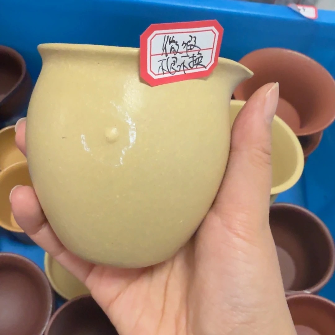 紫砂茶盏黄龙山原矿本绿