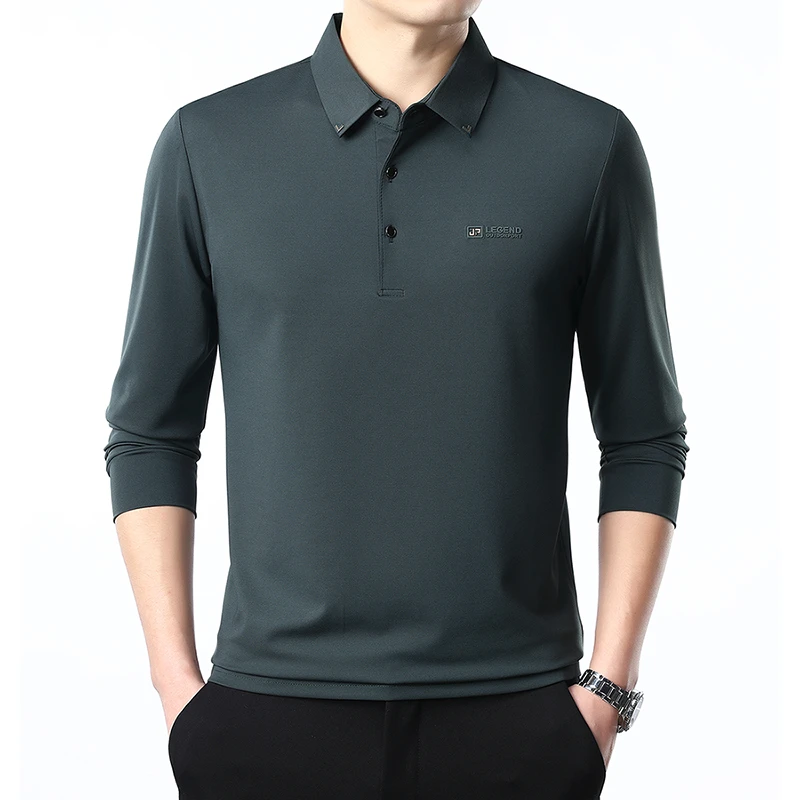 Mexican/稻草人t恤男2025年春季新款翻领上衣商务休闲打底Polo衫