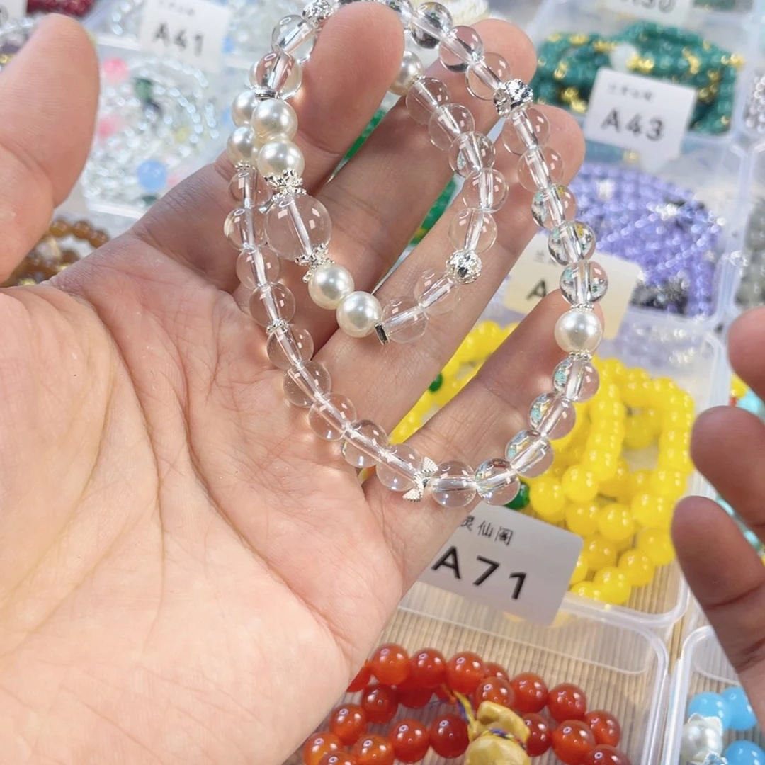 檀香紫檀（小叶紫檀）手串银S925镀金镶嵌