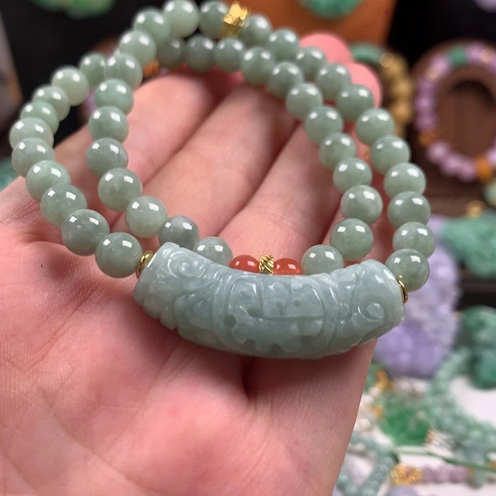 翡翠未镶嵌手链手串