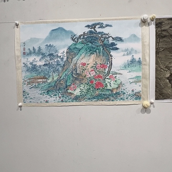 国画苏军老师山水作品