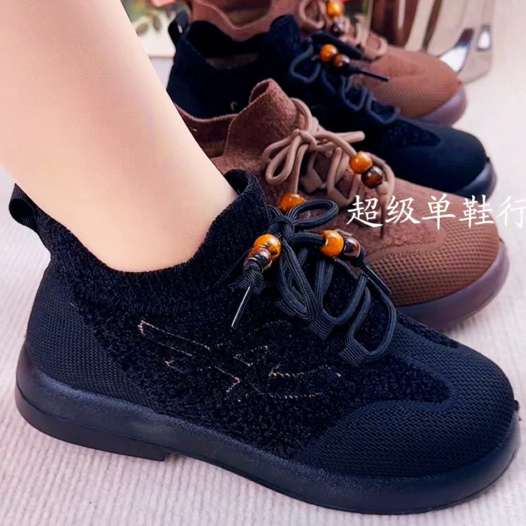 纯色复古港风棉靴/毛靴拼色毛靴极简风休闲风棉鞋