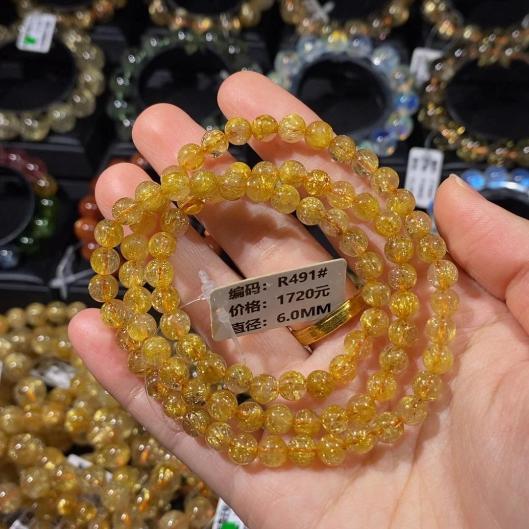 手链未镶嵌发晶R491#6.0mm