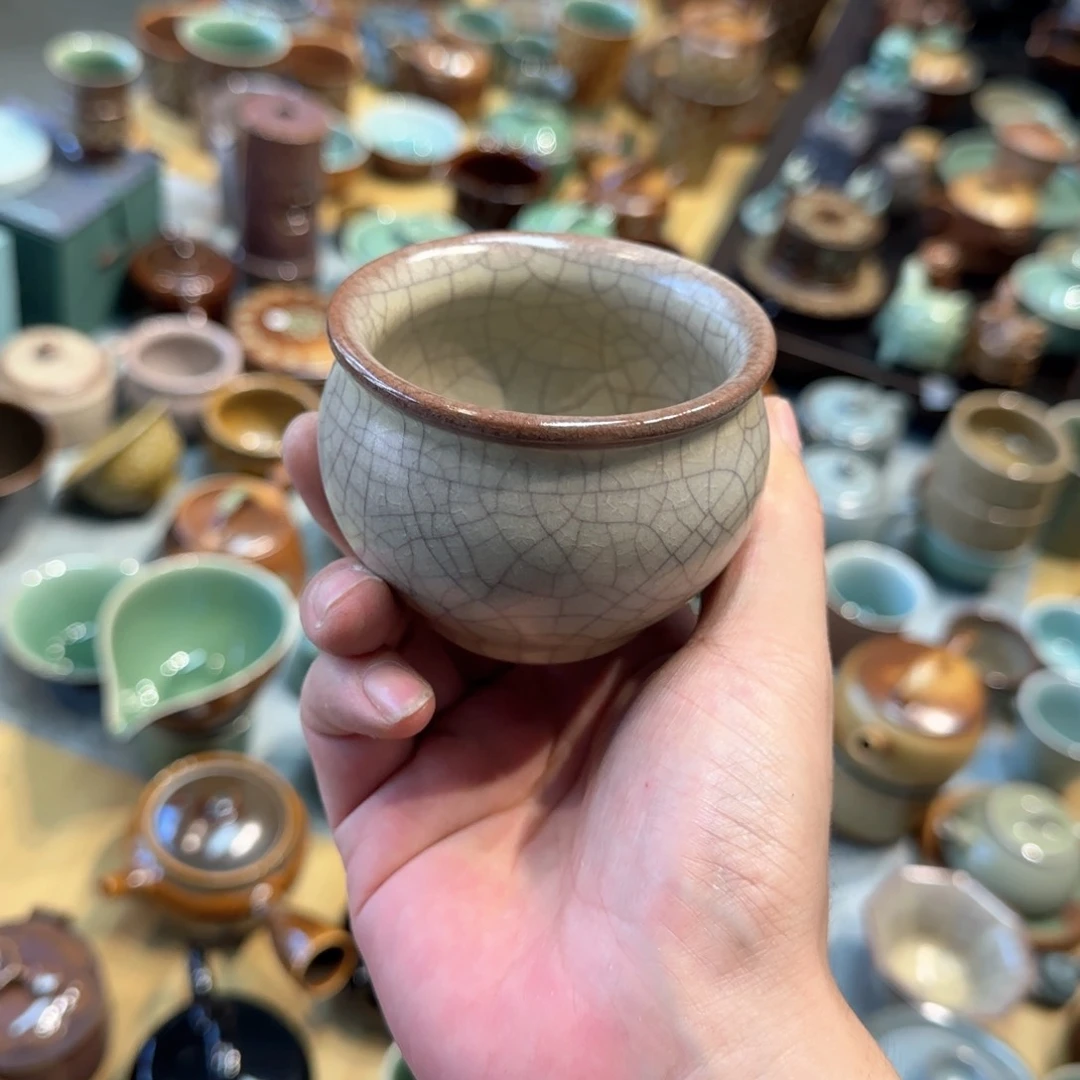 小金茶具器，青瓷茶器