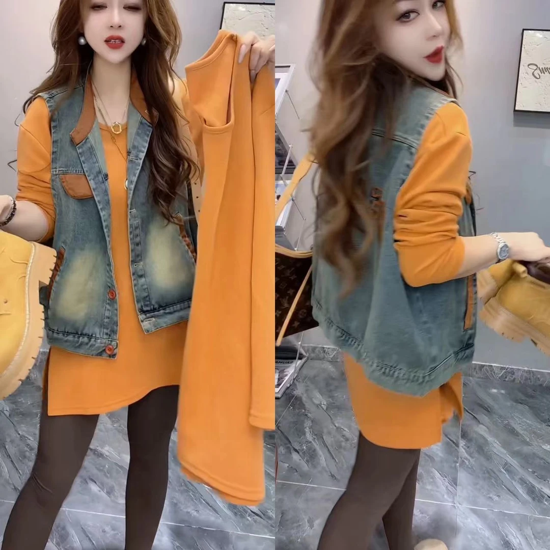 T恤不起球字母百搭短款长袖圆领印花洋气短袖森系