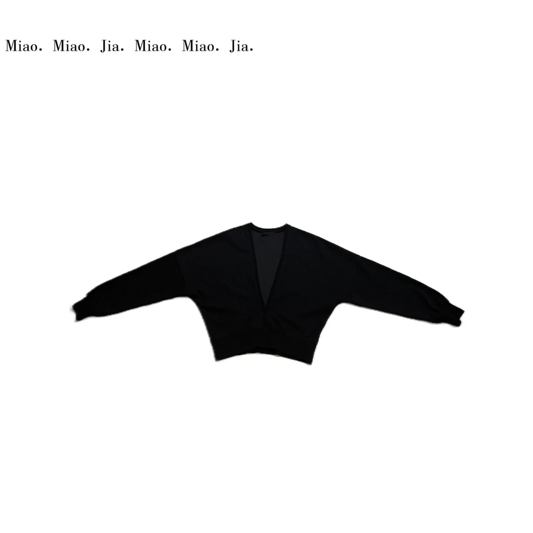 /苗苗家/『呢喃』早春设计感V领卫衣时尚潮流上衣