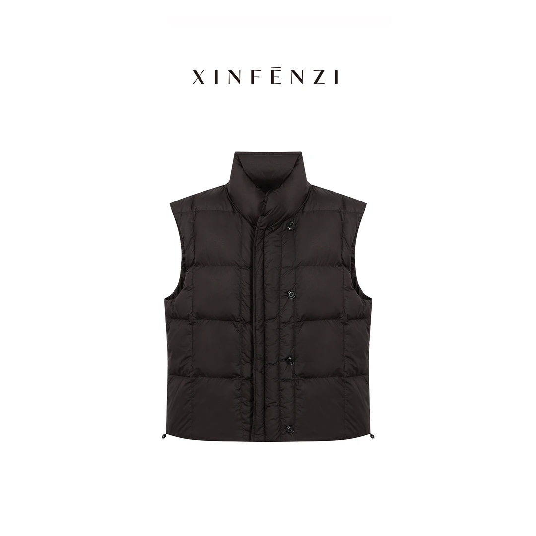 【叠穿法则】XINFENZI 时髦叠穿羽绒马甲 WJK34116