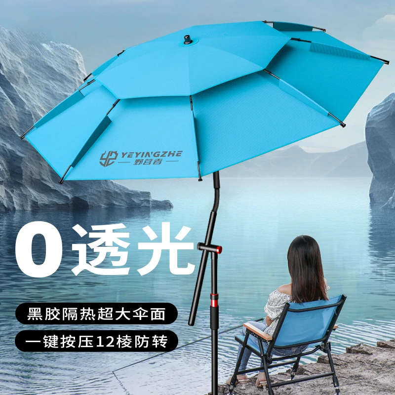 钓鱼伞新款雨伞户外专用大钓伞2024新款拐杖太阳遮阳伞