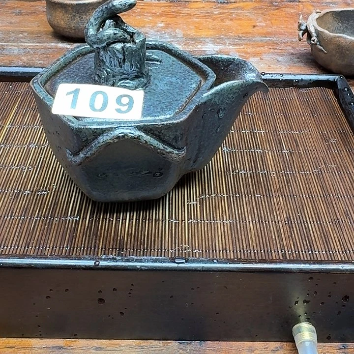 纯手工制作粗陶茶具