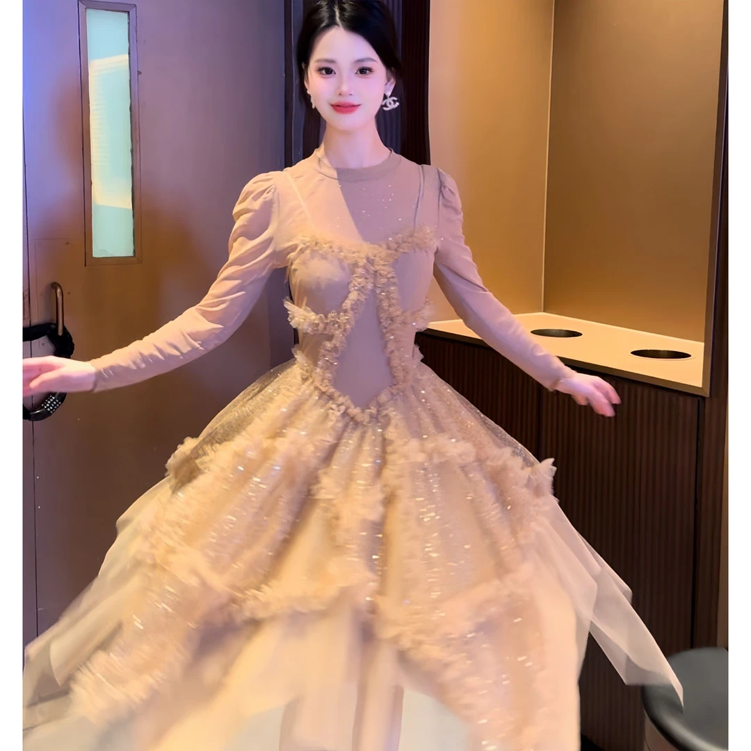 亚町家原创套装3222轻奢风显瘦女法式气质高贵优雅上衣加连衣裙