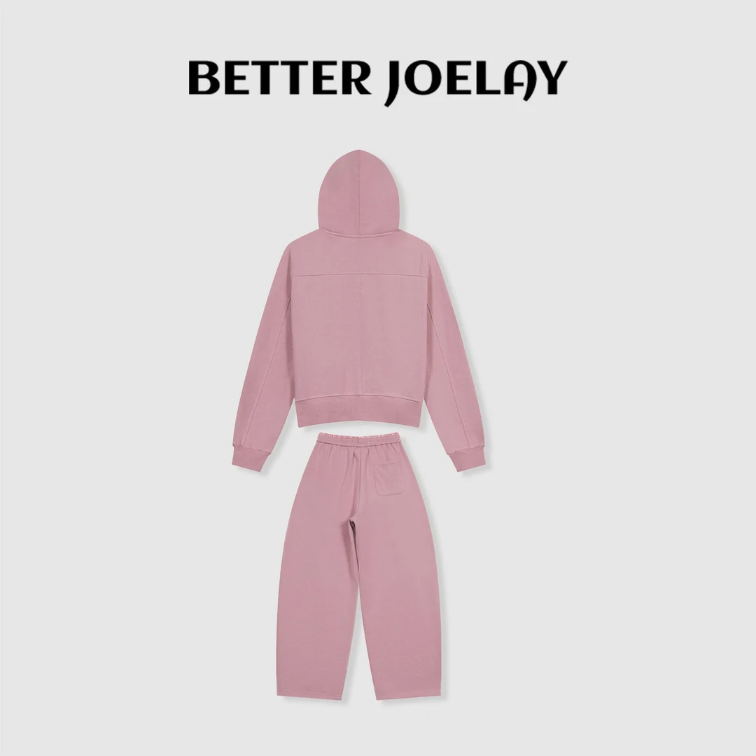 BETTER JOELAY-加绒【匿名信件】时尚百搭休闲宽松套装TWL001
