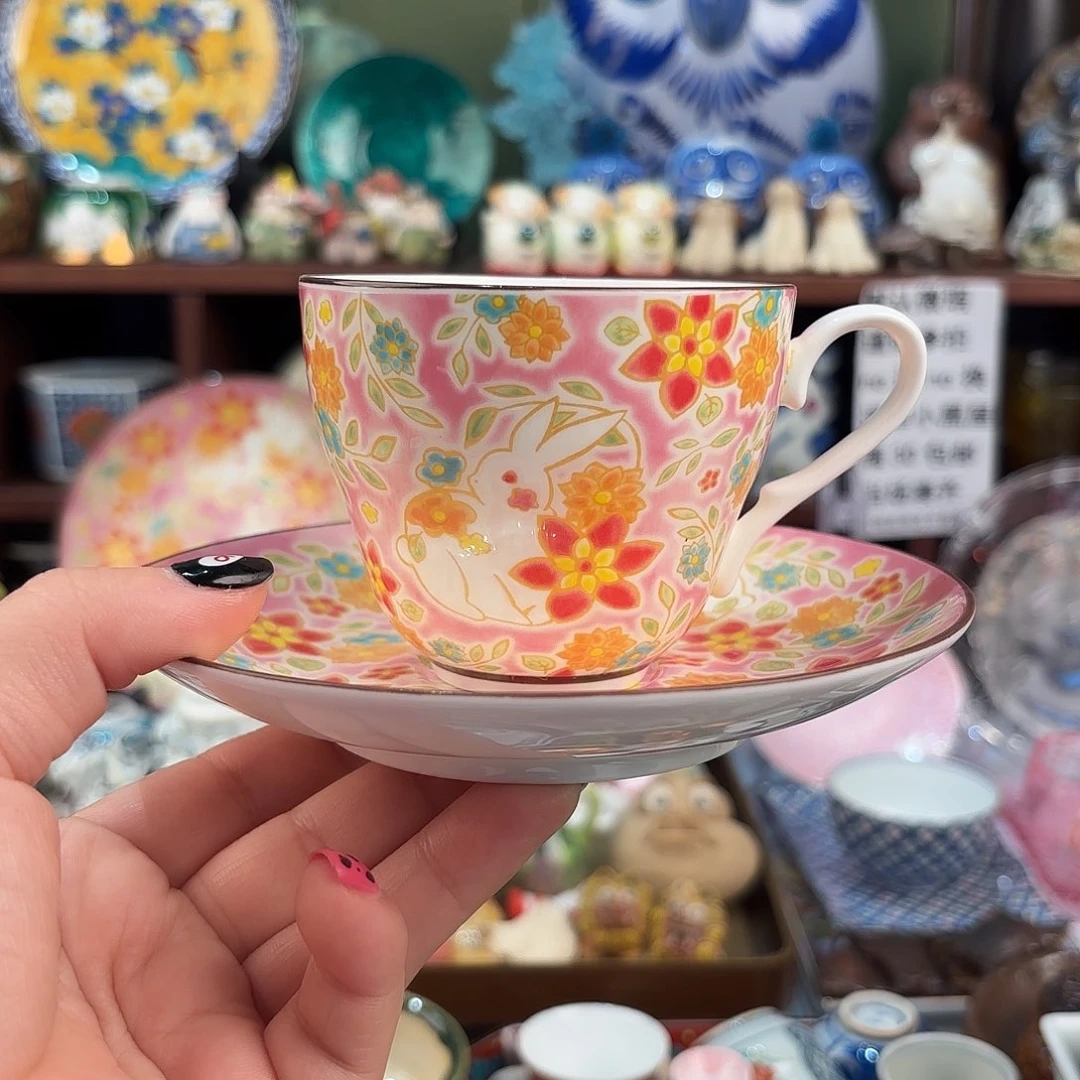 九谷兔子咖啡杯好看