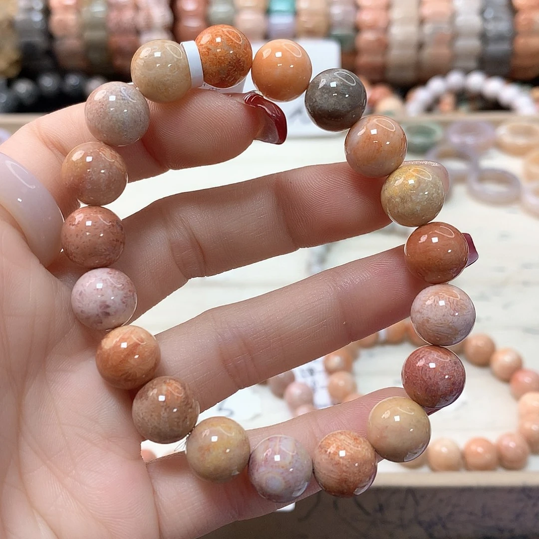 硅化珊瑚（珊瑚玉）手链未镶嵌末*。952