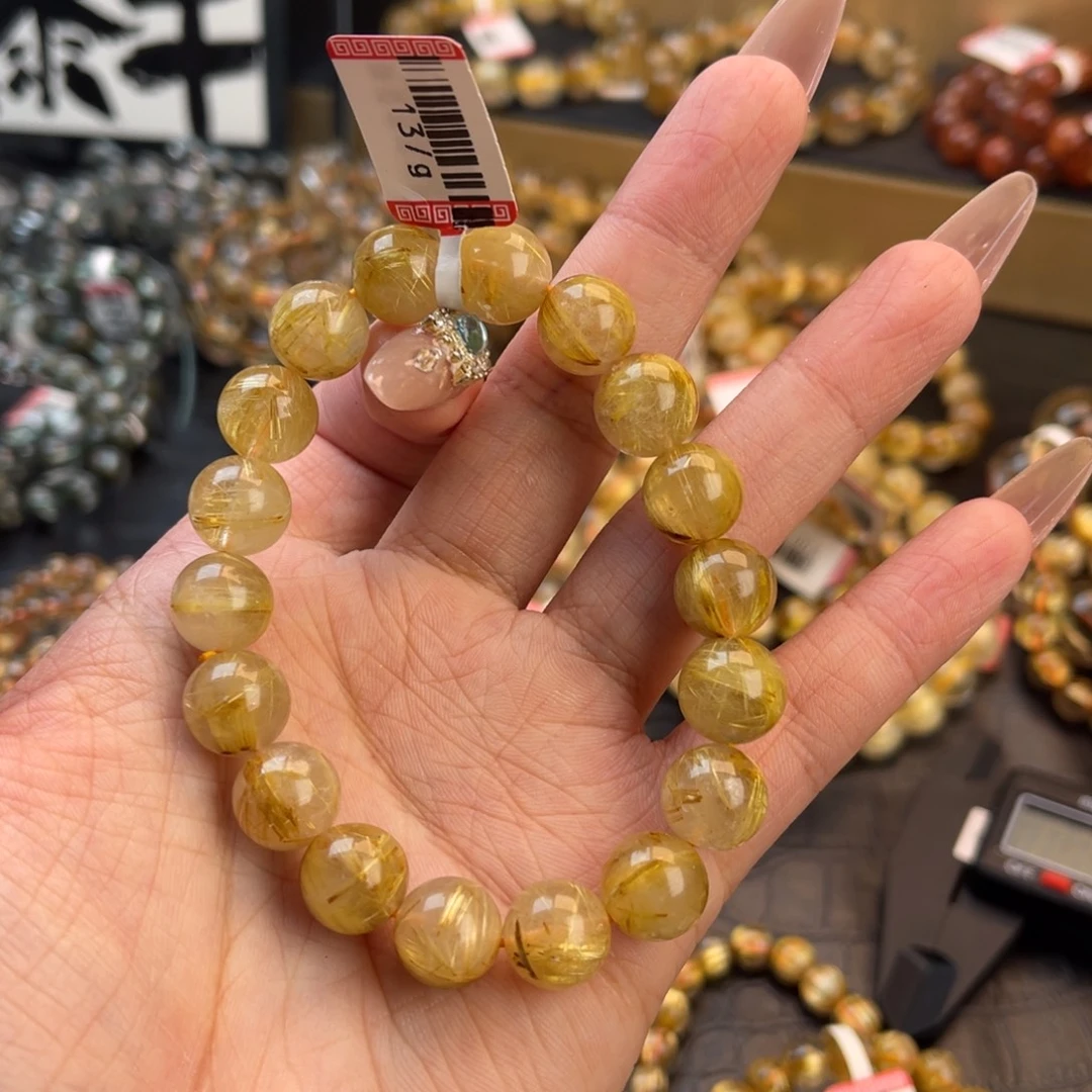未镶嵌手链水晶11奶黄体金发