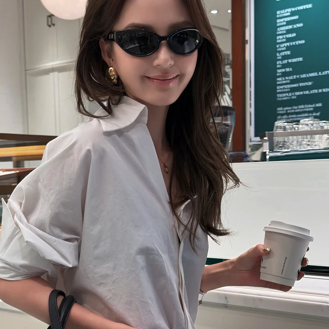 WBHFOR时尚气质会凹造型的翻领泡泡袖衬衫秋天必备