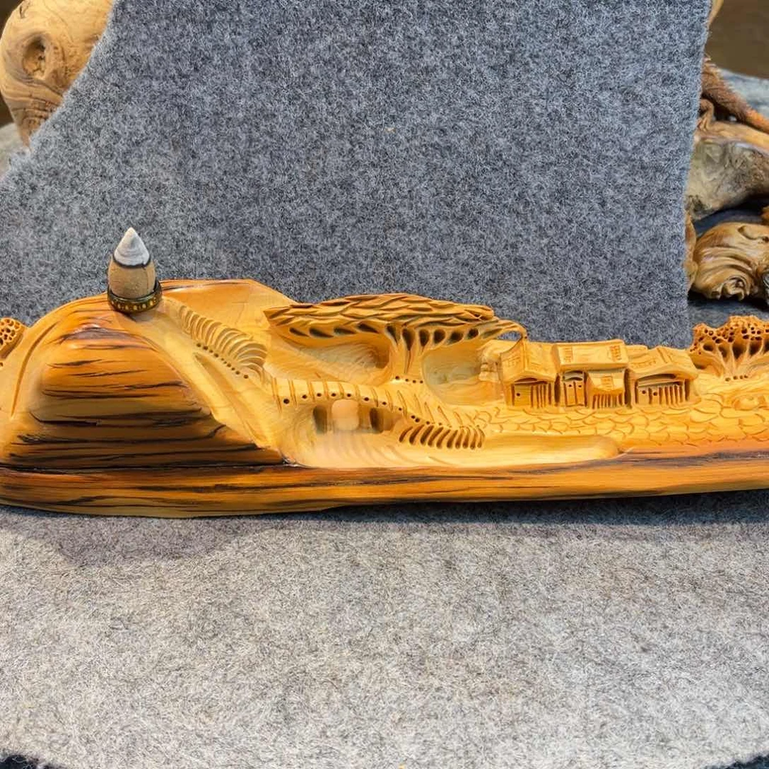 柏木（崖柏）拾****哥根雕摆件工艺品