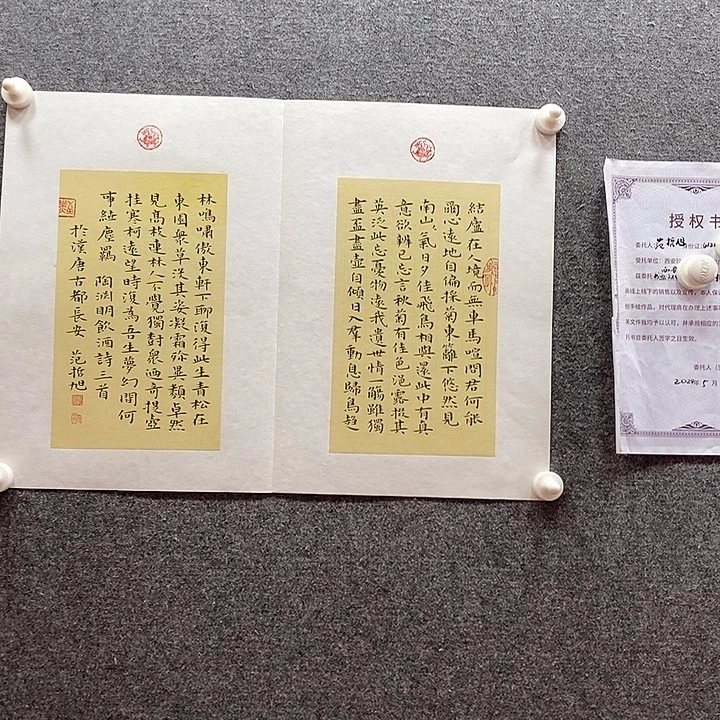 书法书法作品多次参加