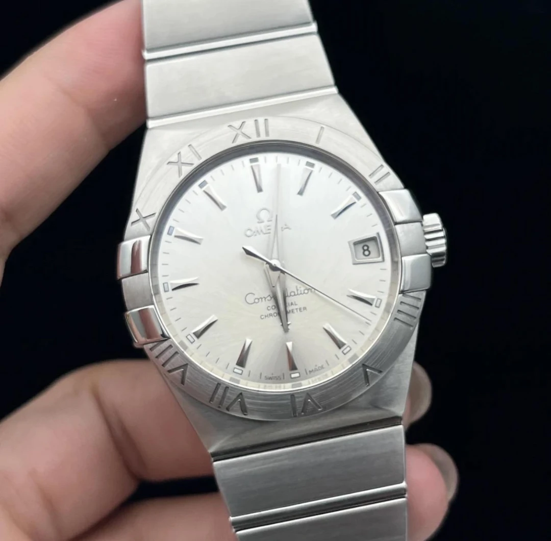 99新 Omega/欧米茄 35mm时尚男士石英腕表