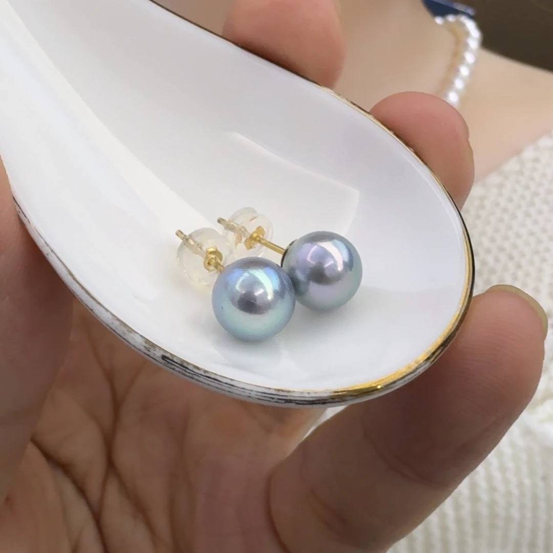未镶嵌海水珍珠耳饰
