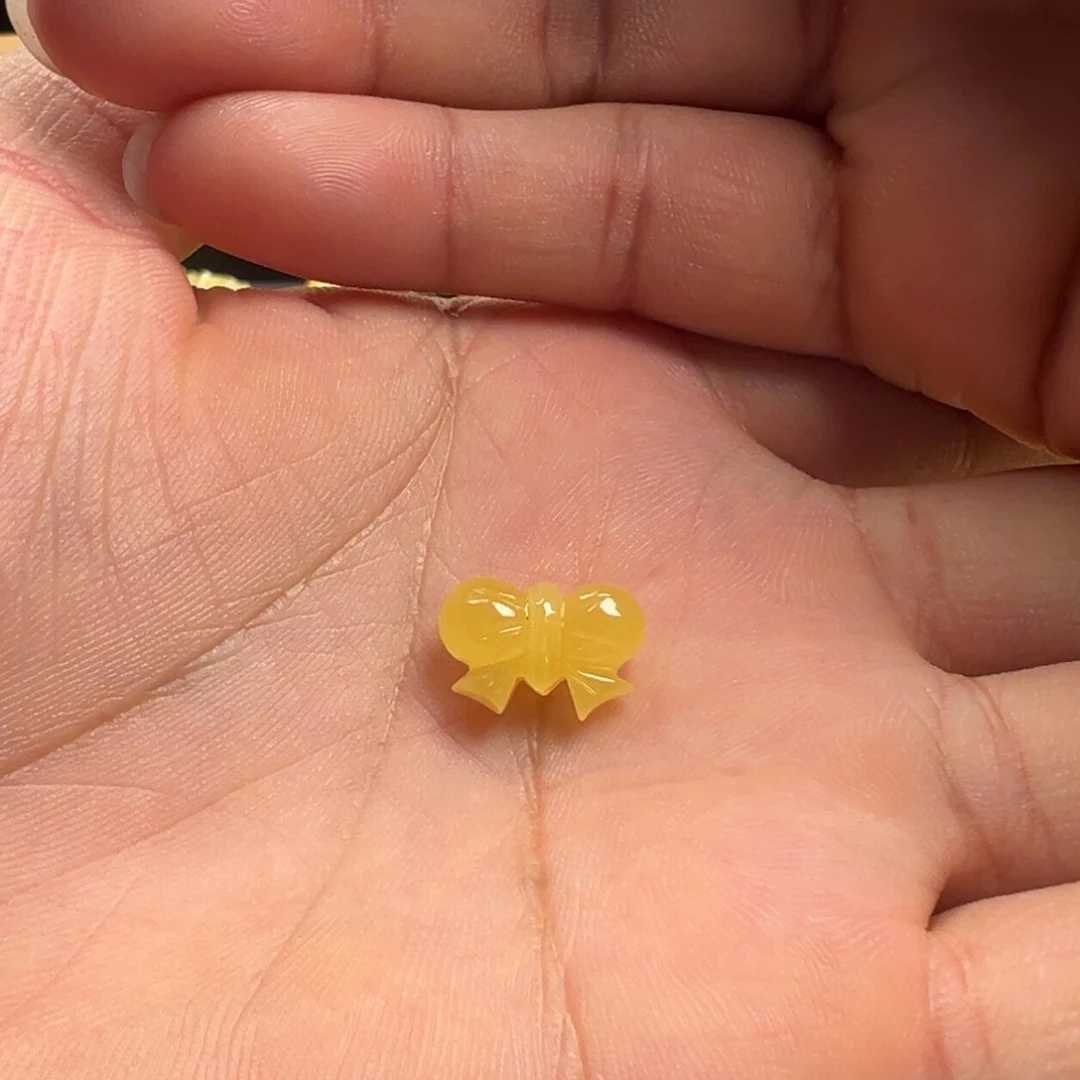 蜜蜡颈饰未镶嵌蝴蝶结提溜吊坠