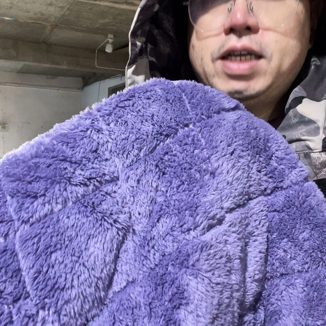 化纤宽1.75米尘土脏加厚款双面毛绒绗棉1米价806