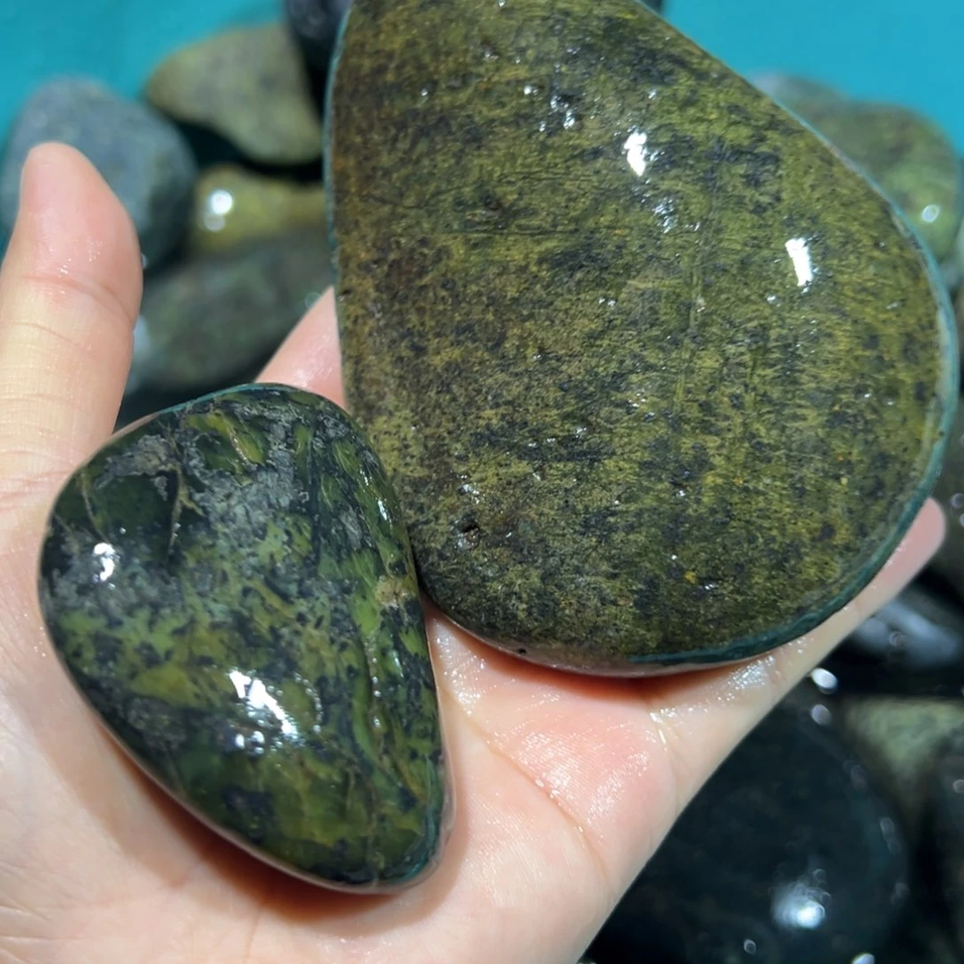 未镶嵌蛇纹石玉西藏藏玉药王石用****2