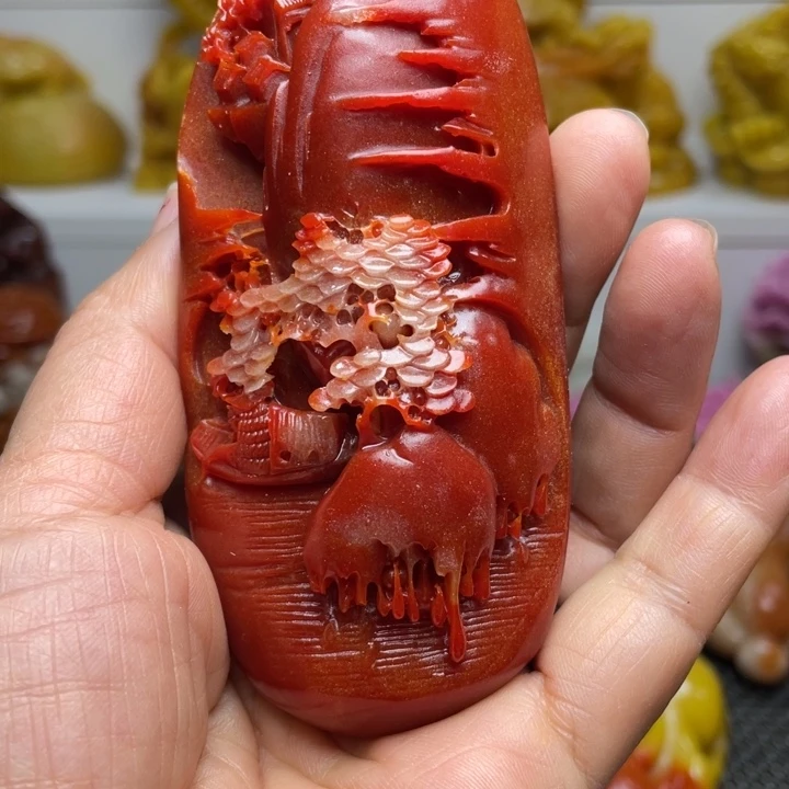 奇石山水手把件清仓特价