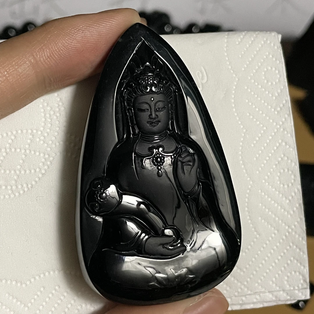 天然翡翠a货 素衣观音h