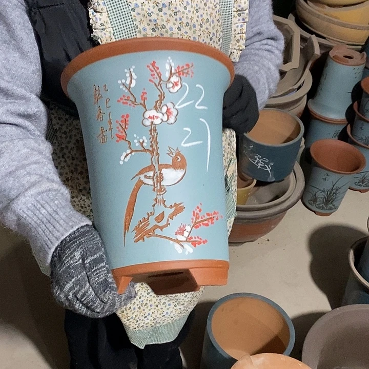 紫砂花盆紫砂花盆