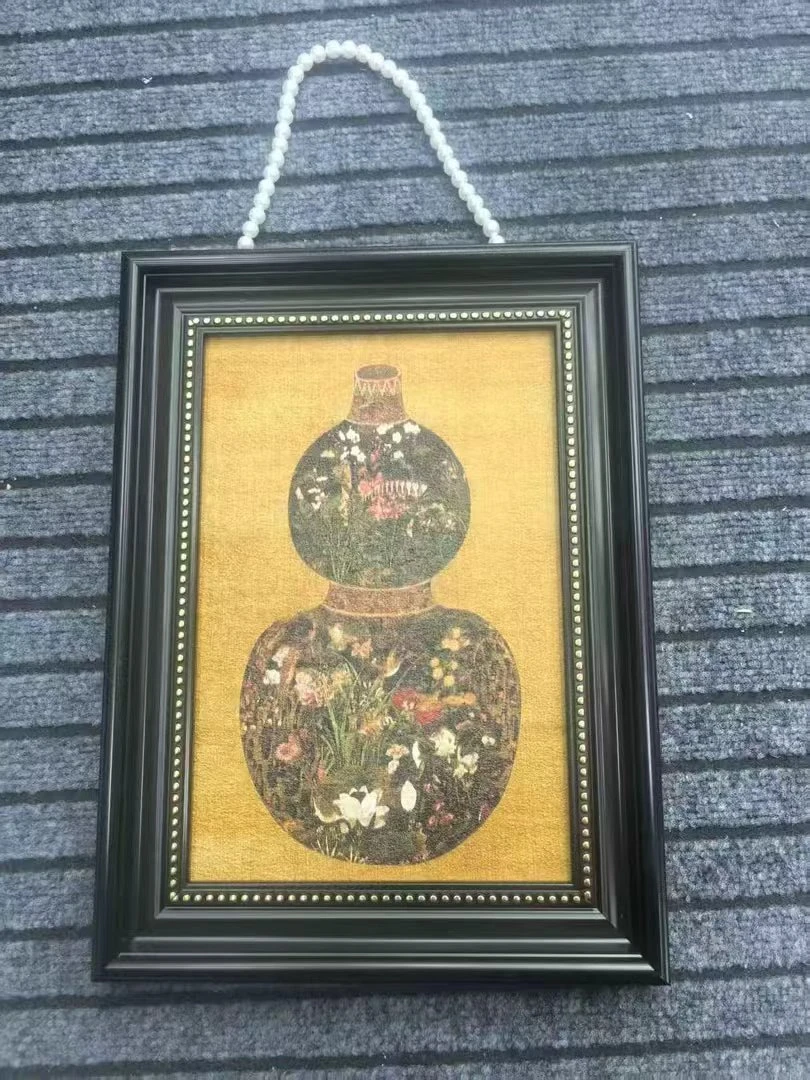 a03新中式葫芦带珠链装饰画适用于入户玄关走廊等空间