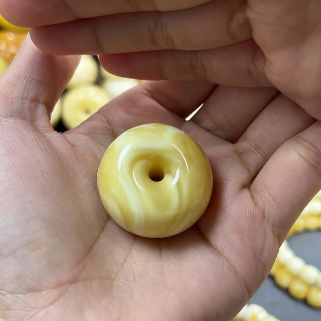 琥珀未镶嵌手串扣子