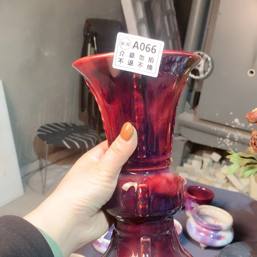 【闪购商品】?**?钧瓷主人杯摆件工艺品