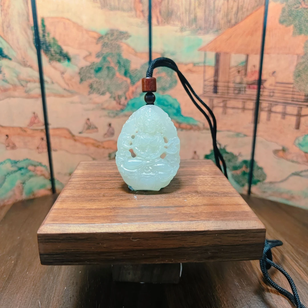 L和田玉度母吊坠0404