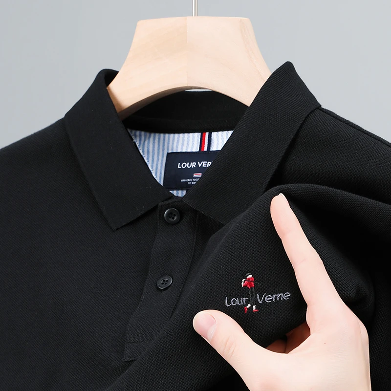 BOY NORMAN100%纯棉短袖POLO衫夏季高端男士时尚商务百搭刺绣T恤