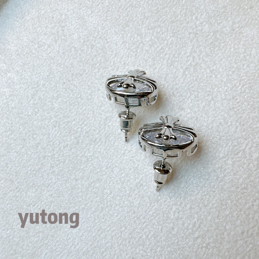 铜合金锆石耳饰 【雨桐轻奢饰品】设计款耳环YT01995