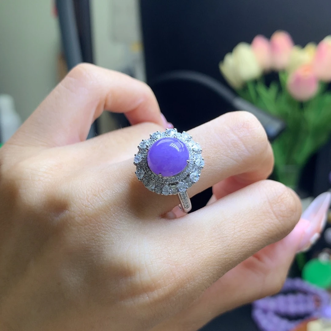 翡翠18K金镶嵌颈饰天然