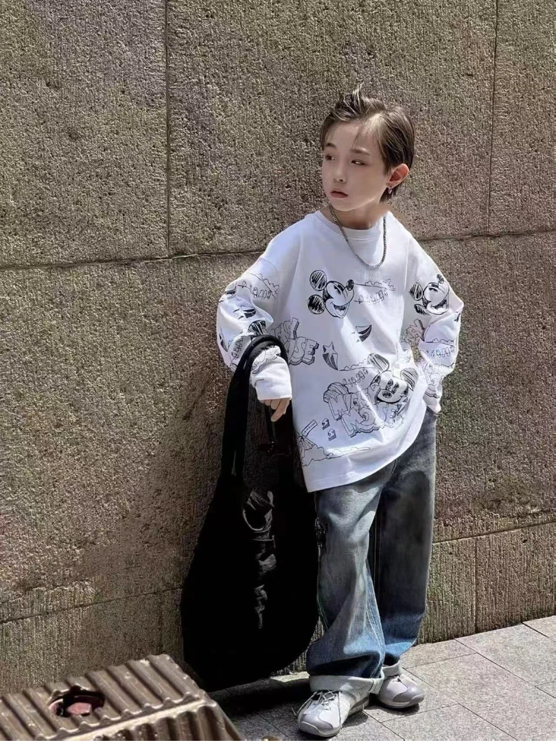 秋款上新   110-150儿童涂鸦款T恤66396