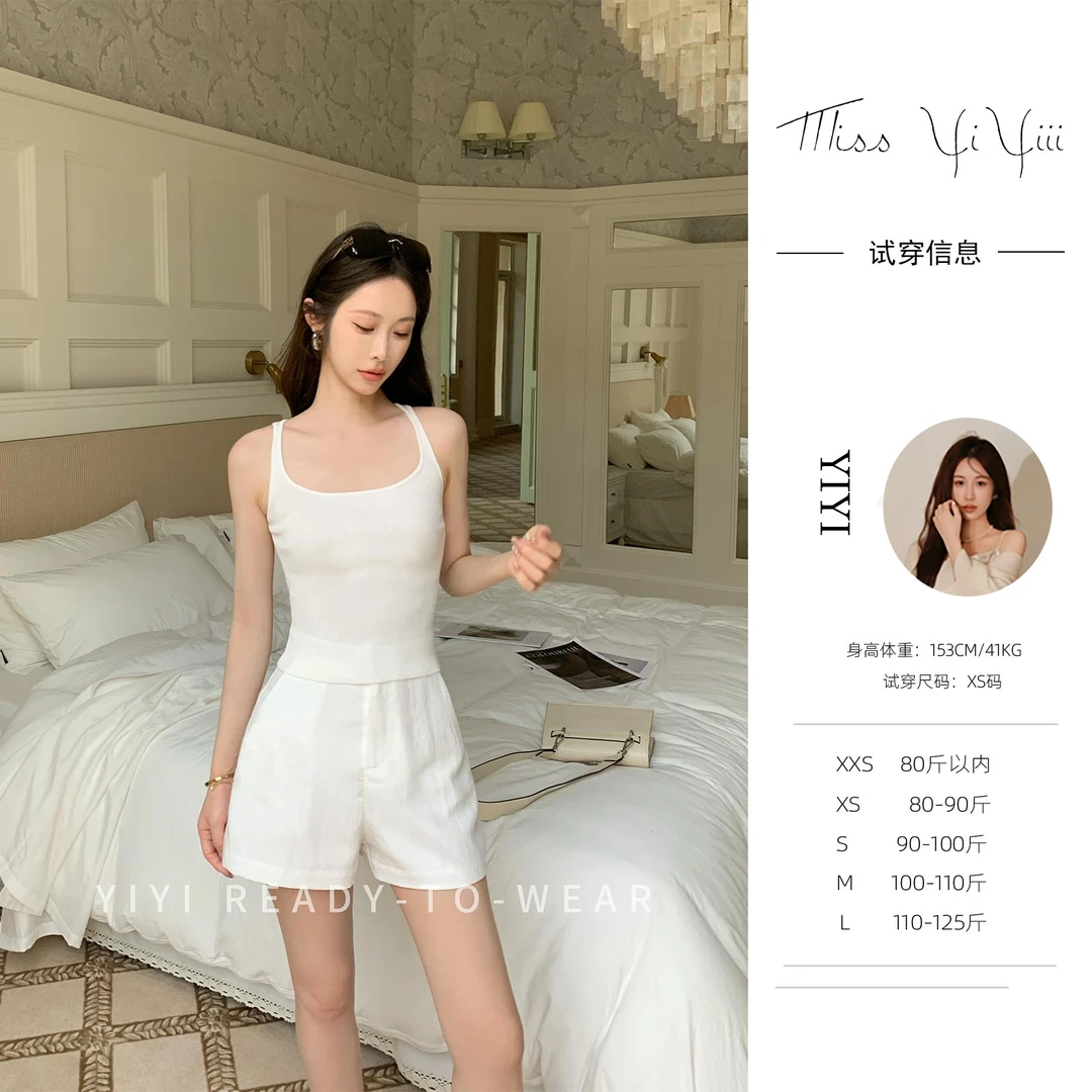 【高奢女绅背心】<YiYiii>小个子无袖方领内搭夏季打底百搭吊带背心