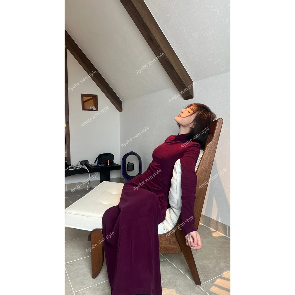 【AYOBE】小贤  小众德绒知性时髦气质御姐范套装