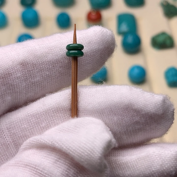 绿松石未镶嵌回纹12.5面包圈5