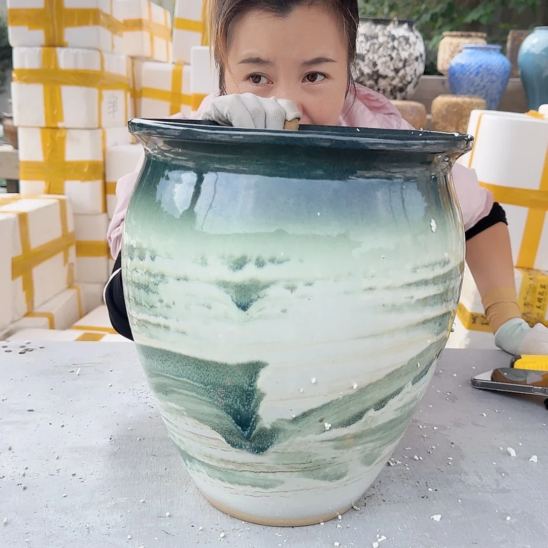 花盆紫砂王嫂花盆1031-a970高30口27