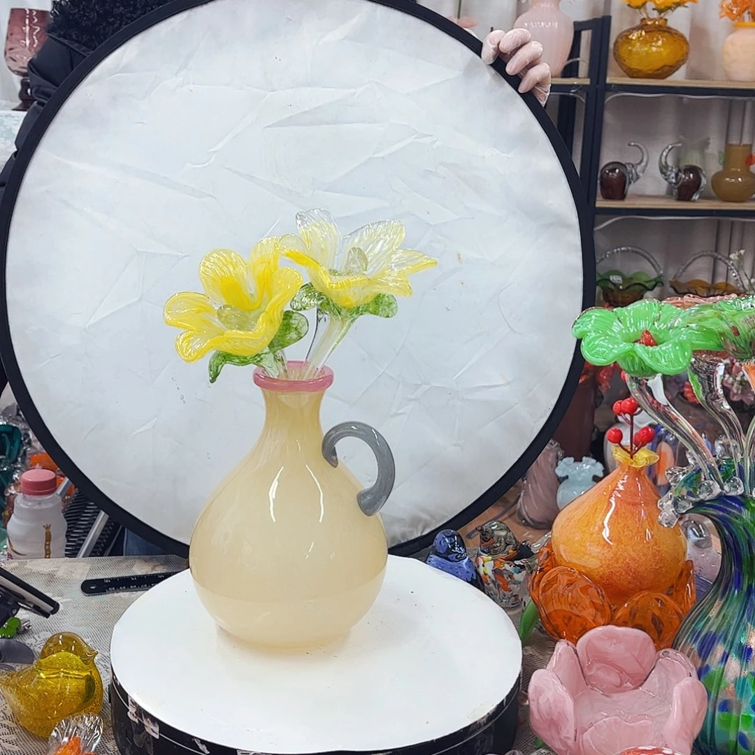 2花1瓶家悦琉璃工艺品