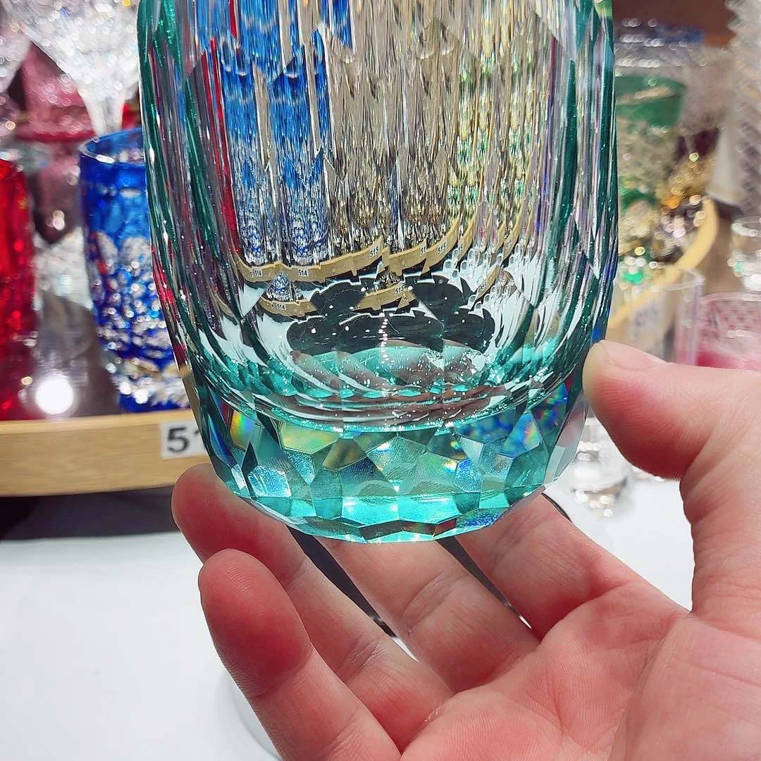 水晶玻璃平底款可喝开水