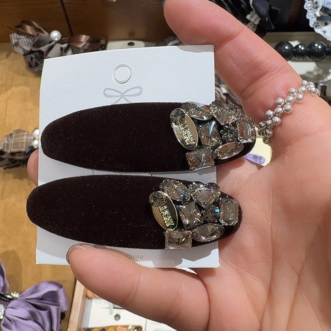 皮质铁合金咖色椭圆爆米花